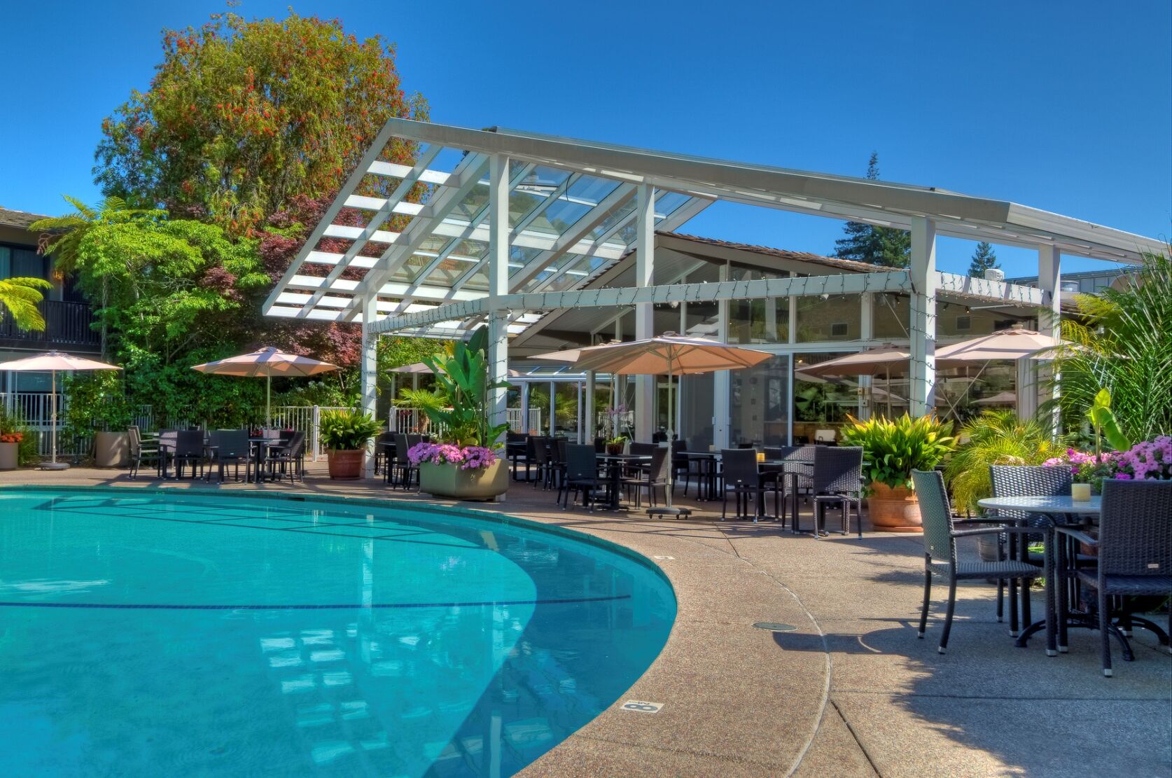 Dinah'S Garden Hotel Palo Alto Exteriör bild
